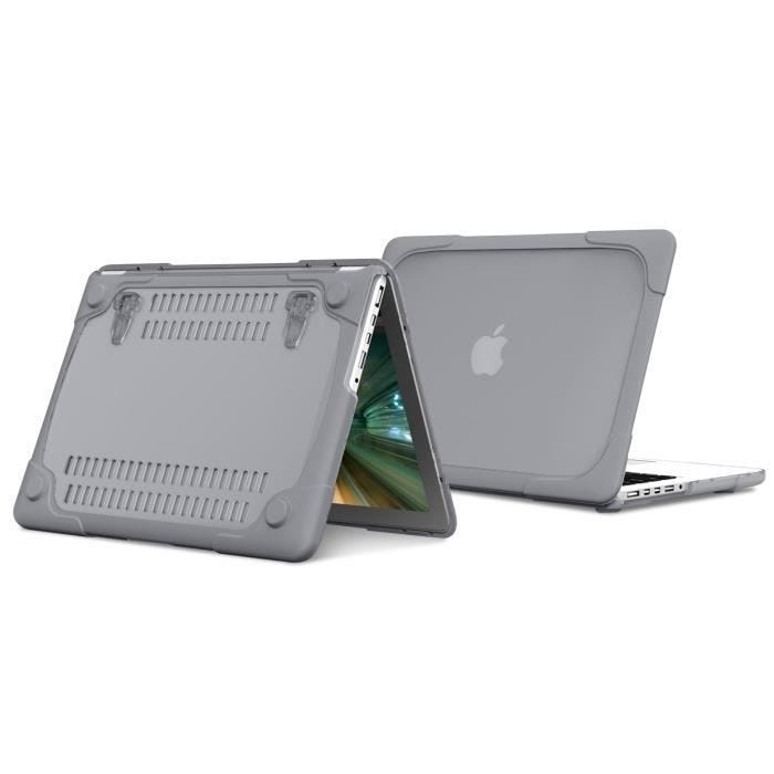 Coque de protection - AVIZAR - Macbook Pro 16 2019 - Polycarbonate rigide - Silicone - Gris