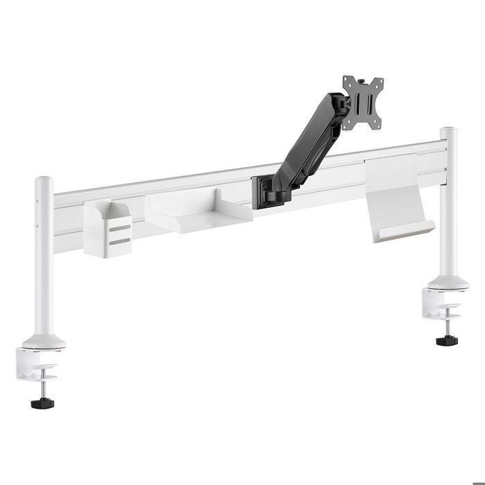 Ergo Station Portique Ergonomique pour Bureau avec Bras Support Écran