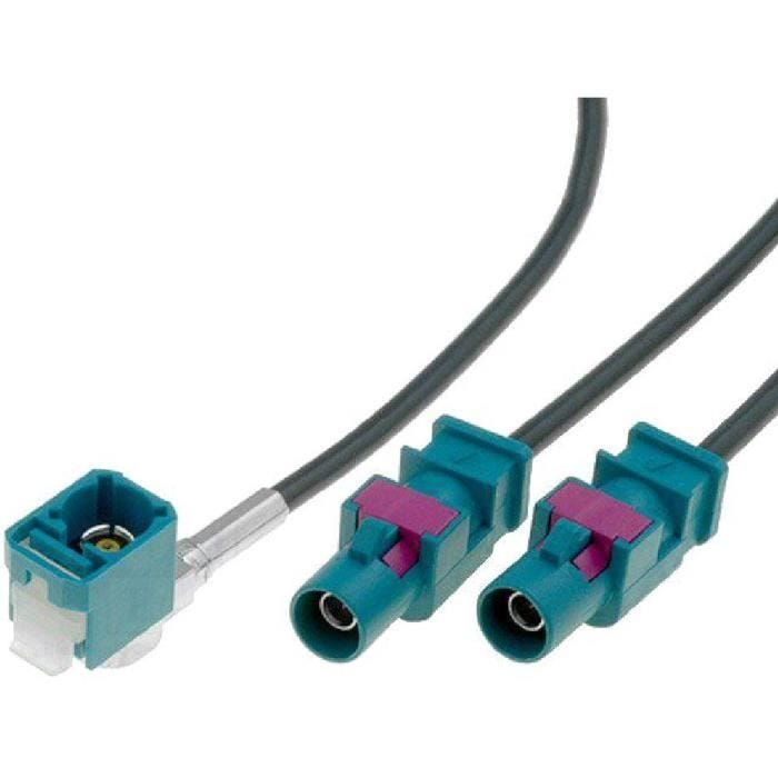 Adaptateur d'antenne - VW - Fakra F vers 2x Fakra M - 0.25m - Universel - Voiture