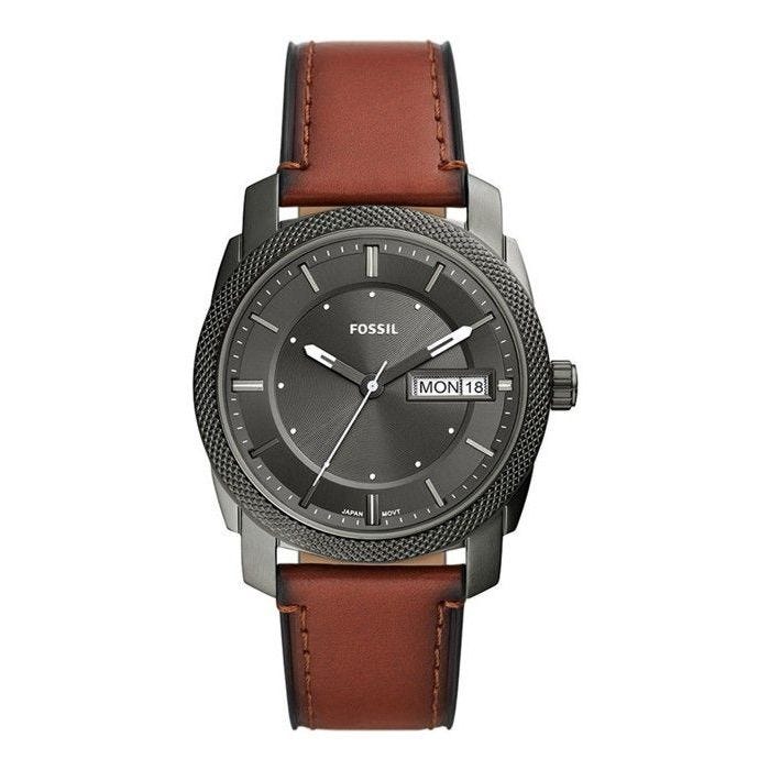 Montre - FOSSIL - MACHINE - Cuir Marron - Analogique - Homme