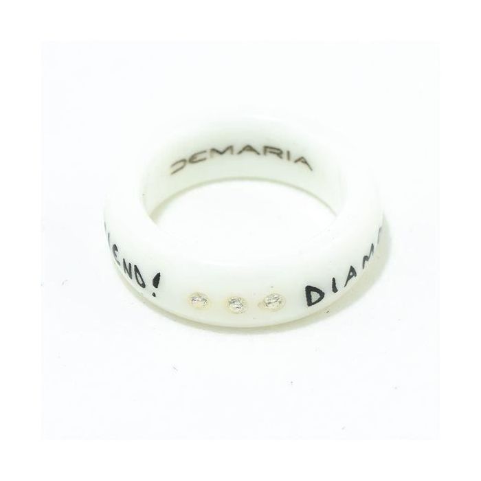 Bague - Demaria - DM6TMA005-B - Céramique - Taille 12 - Blanc
