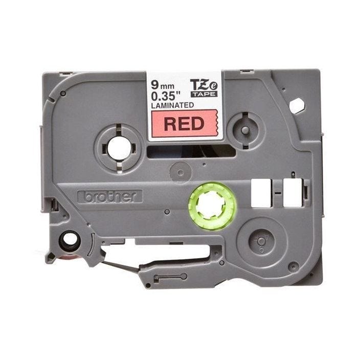 Ruban laminé BROTHER P-TOUCH TZE-421 - Noir / Rouge - 9mm