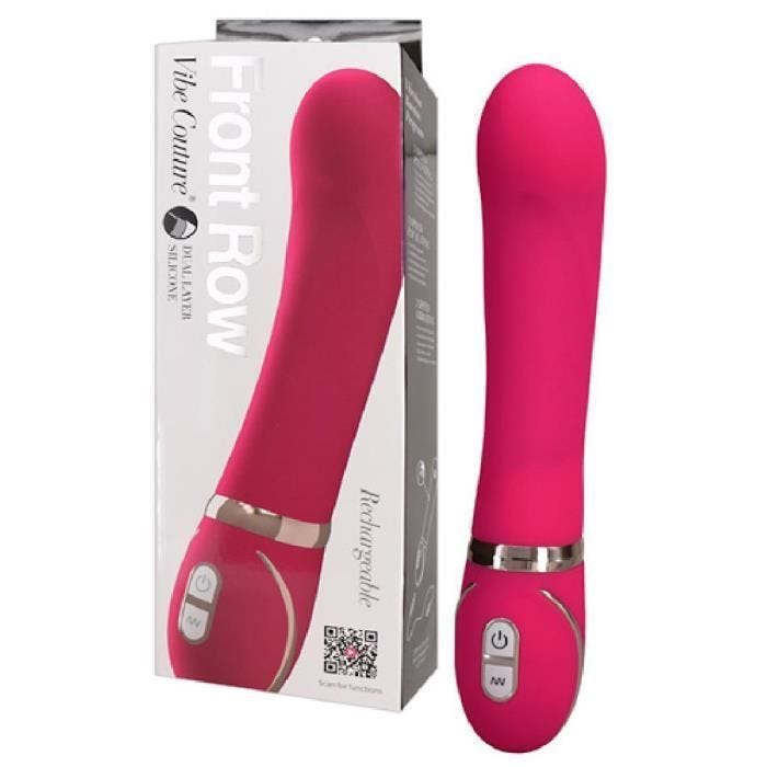 Vibromasseur - VIBE - Front Row Rose - Rechargeable - Rainures stimulantes - Sept niveaux de fonction
