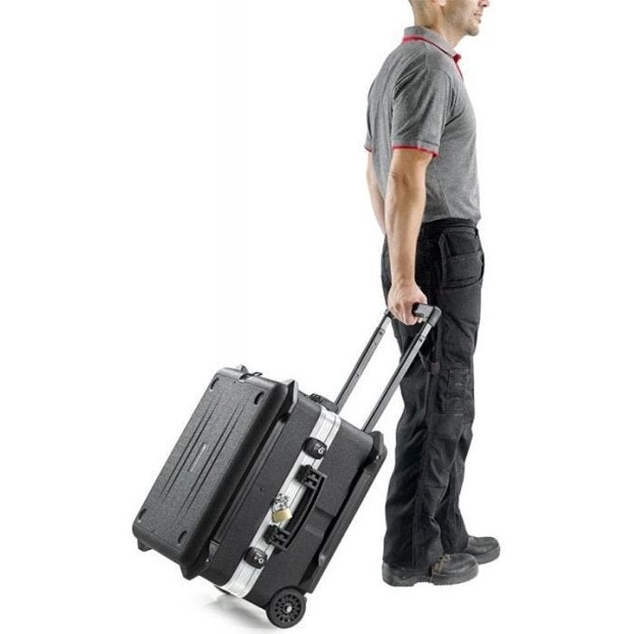 Valise container - FACOM - BV.61A - Polyéthylène HDPE - Système trolley - 2 poignées de portage
