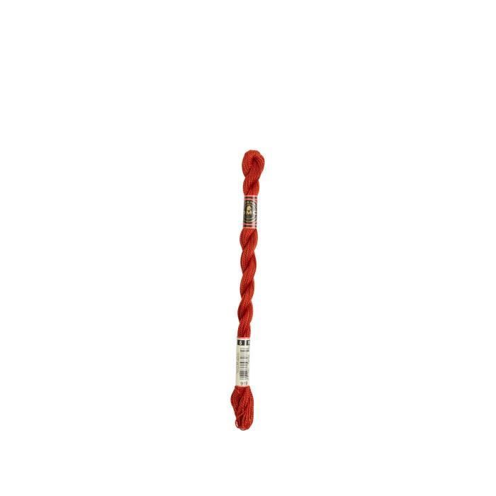 Fil - DMC - Coton Perlé Médium N5 - Rouge - 100% coton - 15 mètres