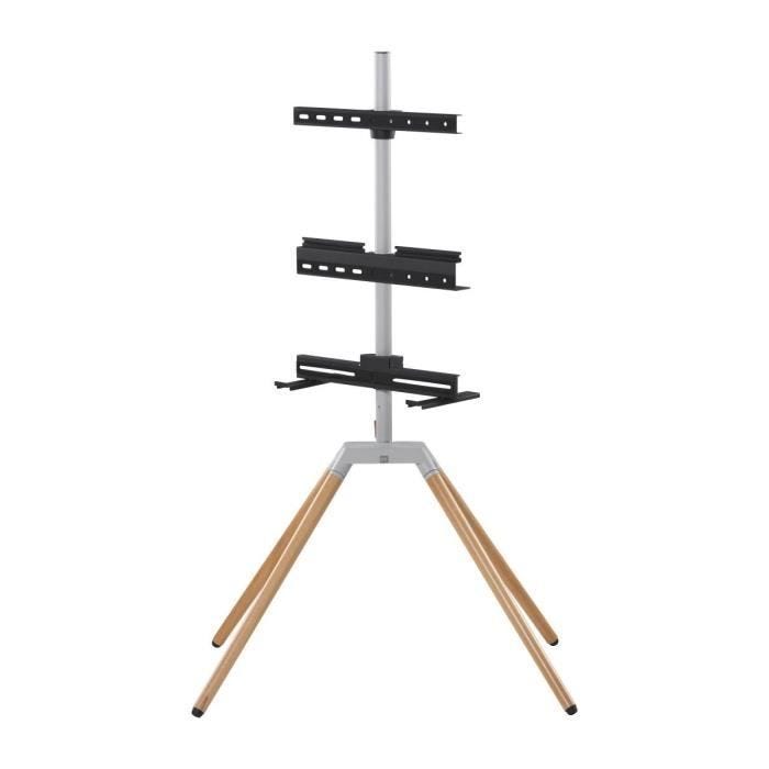 Support mural TV - One For All - QUADPOD WM7476 - Chêne clair - 32" à 70" - Orientable et réglable
