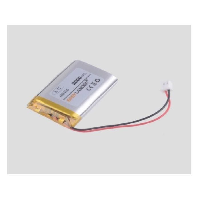 Batterie 2000 mah , ACCU , XHR-2P 2.54 3.7 v lithium polymère