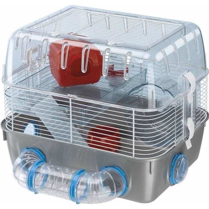 Cage modulable en plastique pour hamster 40,5* 29,5* 32,5 cm