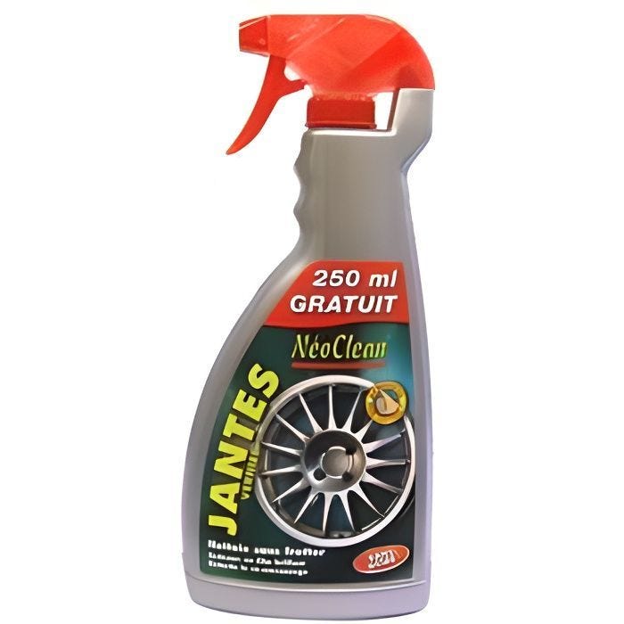Nettoyant jantes vernies - NEOCLEAN - 500ml - 250ml offerts - Nettoyage en profondeur - Éclat durable