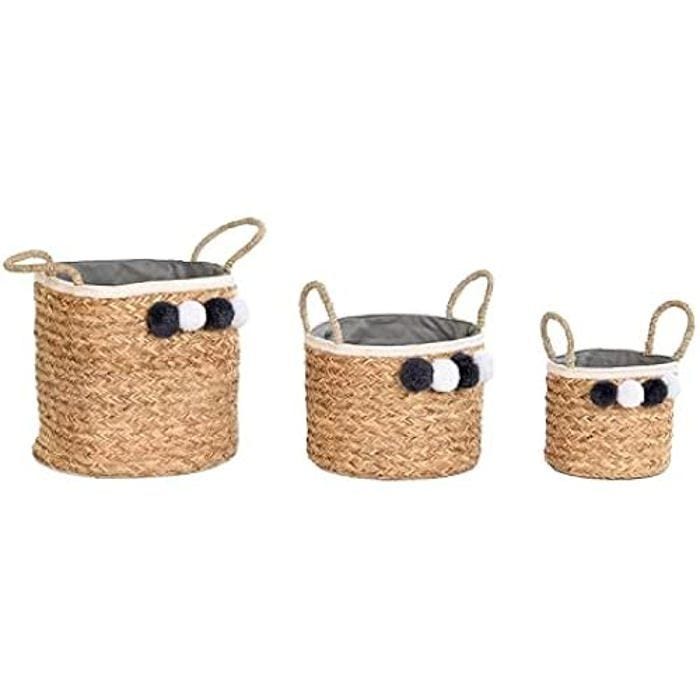 Jeu de paniers - DKD Home Decor - Multicolore - Coton et fibre naturelle - 43 x 72 x 42 cm - À monter soi-même