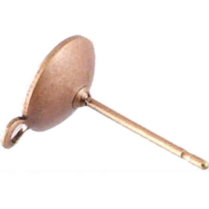 Boucles d'oreille - MegaCrea - Cuivré - Clou - Métal - Anti-allergie