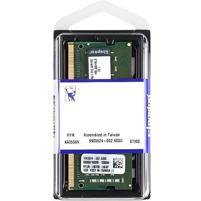 Module de RAM - KINGSTON - 8 Go DDR4-2666 SDRAM - CL17 - Non-ECC - Non bufférisé