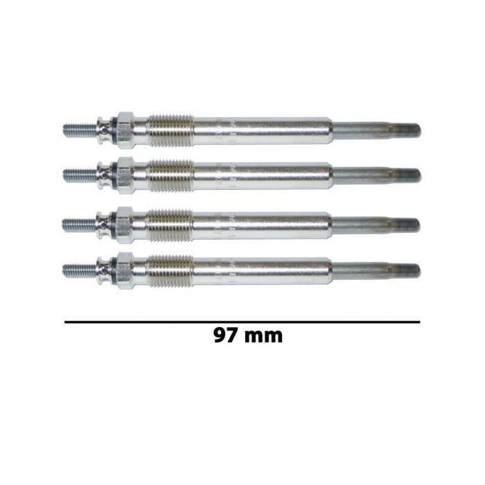 Lot 4 bougies de préchauffage AX C15 Saxo Jumpy Berlingo Xsara