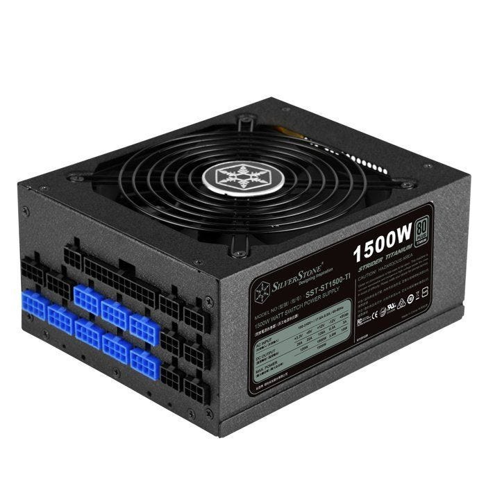 Alimentation électrique - SILVERSTONE - SST-ST1500-TI V1.1 - 80 PLUS Titanium - 1500 W - Noir