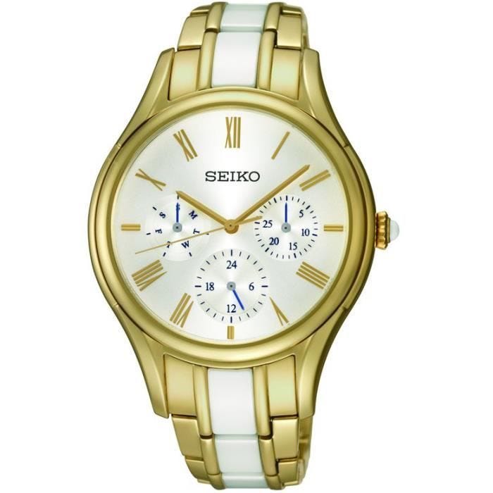 Montre femme - SEIKO - MUJER SKY718P1 - Quartz - Analogique - Doré, Argent