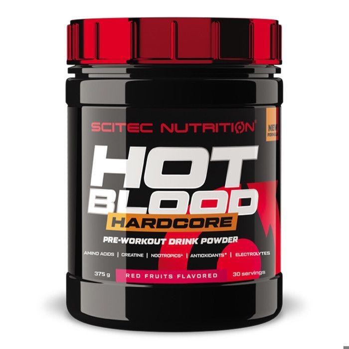Pre-workout Scitec Nutrition - Hot Blood Hardcore - Red Fruit 375g