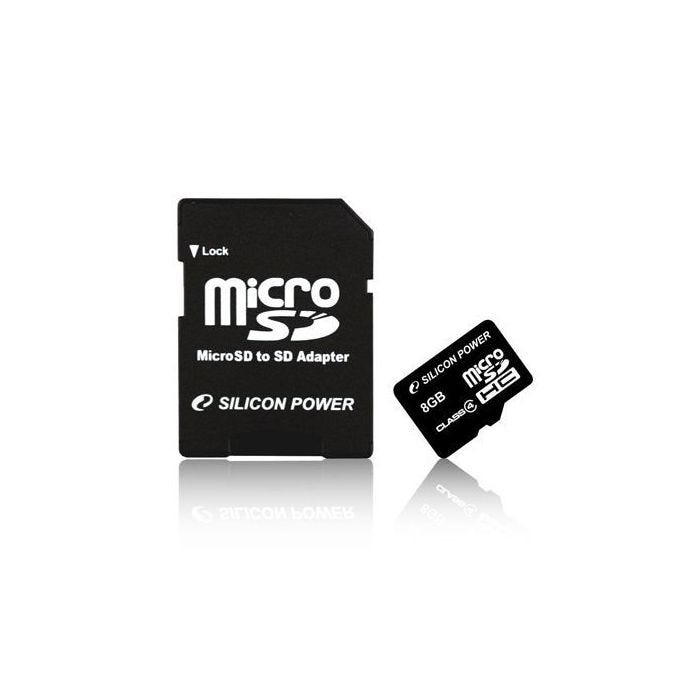 SILICON POWER Carte mémoire microSD SDHC Class 10 - 32 Go