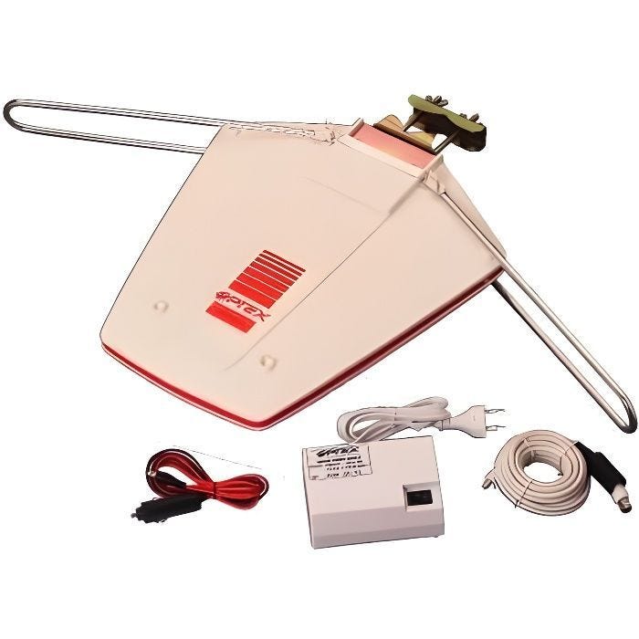 Antenne extérieure - OPTEX - KIT Antenne TNT - Réception TNT HD - Impédance 75 Ohms - Amplificateur intégré
