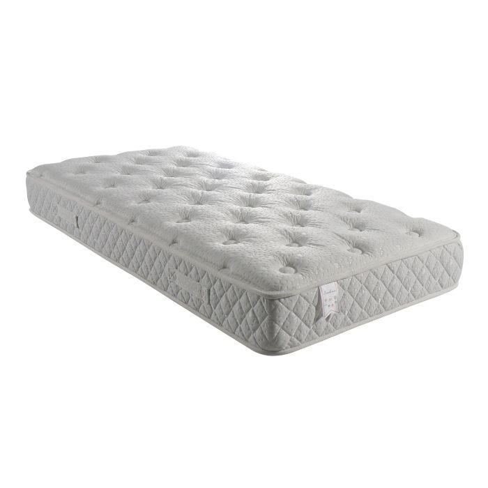 Matelas Excellence a Ressorts Ensaches Memoire de Forme 80 Kg-m3 - 120x190 cm Hauteur -- 25,5 cm - Accueil Moelleux - Soutien Fer
