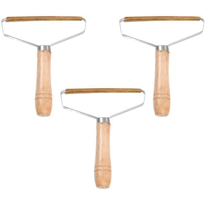 3Pcs Rasoir Peluche Bouloche, Appareil Anti Bouloche Manuelle de Rasoir de Vêtements Brosse Vetement Anti Peluche Poil Enleve [436]