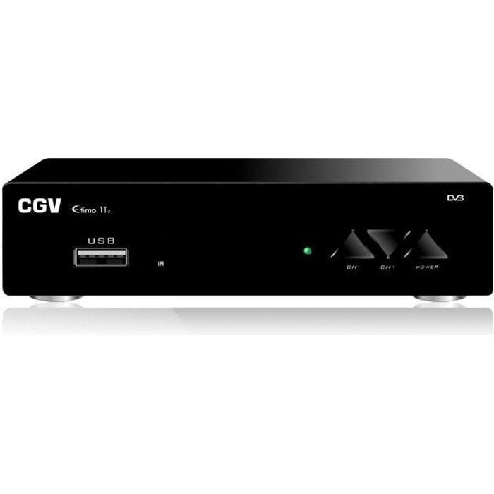 Enregistreur numérique terrestre TNT HD - CGV - Etimo 1T-2 - HDMI - Noir