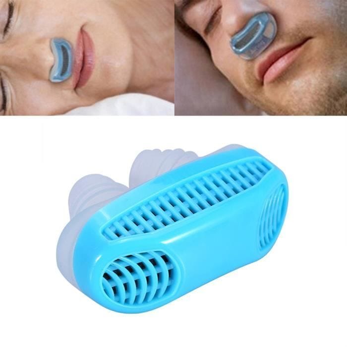 Bleu Anti-Ronflement Nez Clip Purificateur d'Air Bouchon Protecteur Dispositif de Dilatation Nasale Aide à Dormir