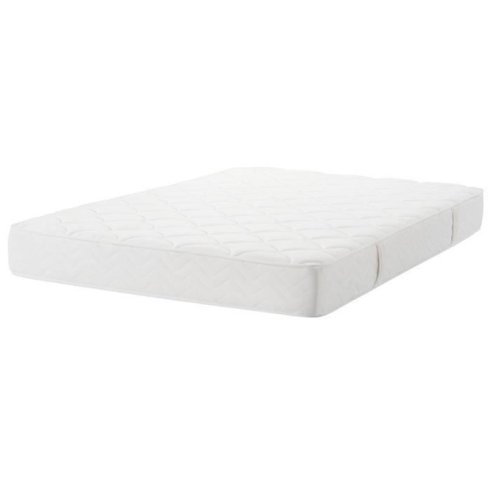 Matelas 120x200 x 23,5 cm - Soutien Ferme - Mousse 40 Kg-m3 Haute Résilience - hypoallergénique