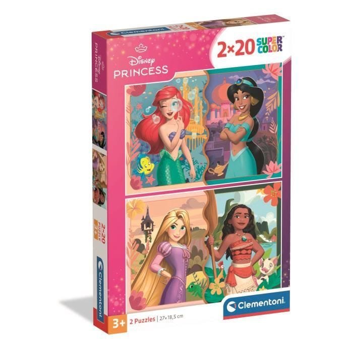CLEMENTONI - 2x20 pièces - Disney Princess