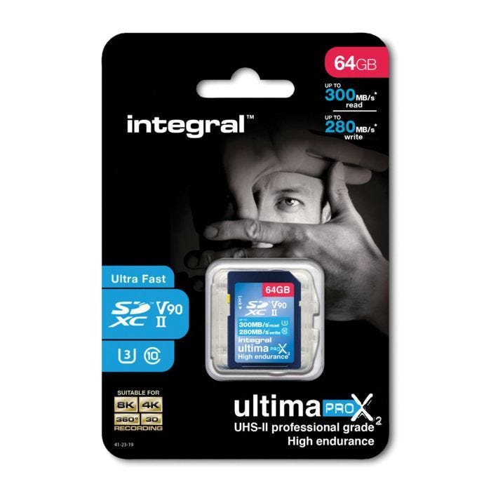 INTEGRAL 64GB SDXC CL10 UHS2 U
