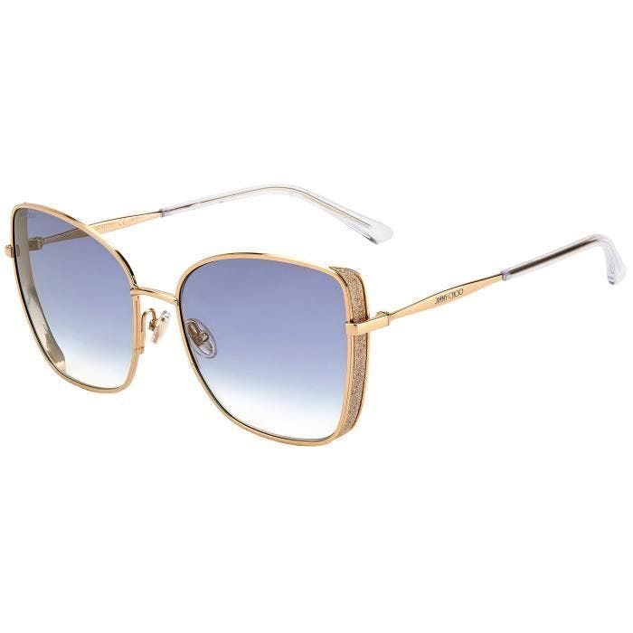 Lunettes de soleil - Jimmy Choo - ALEXIS/S - Rose Gold/Violet Shaded - Protection Catégorie 2 - Style Chic