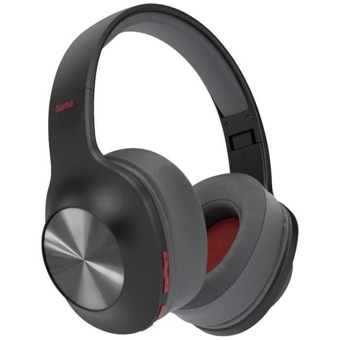 Hama Spirit Calypso Hi-Fi Micro-casque supra-auriculaire Bluetooth Stereo noir pliable, micro-casque, volume réglable