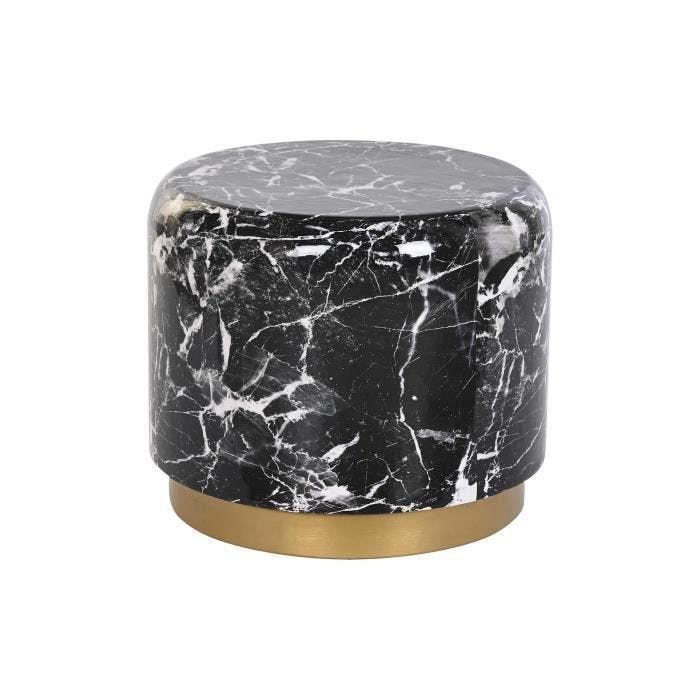 table d'appoint moderne noir fer 50 cm - Couleur:NOIR