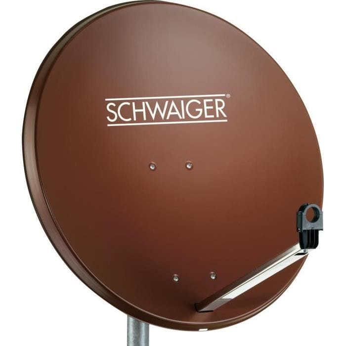 Parabole Schwaiger 80 cm rouge brique - Excellent rapport qualité-prix