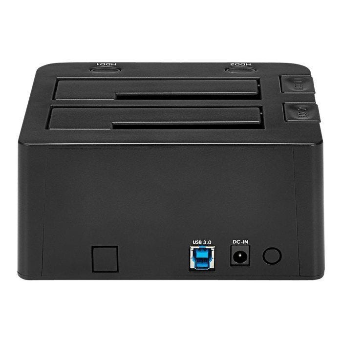 Station d'accueil - STARTECH - SDOCK2U33 - USB 3.0 - 2 disques durs SATA III - Noir