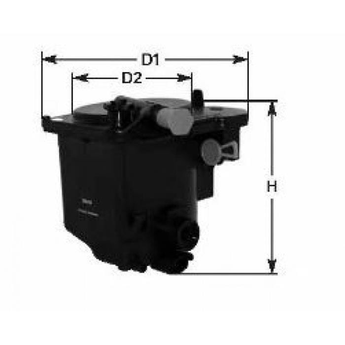 Filtre à Gasoil Premium pour FORD FOCUS C-MAX 1.6 TDCI 90 10-2003-03-2007 Complet avec Cartouche de Filtration-Avec Réchauffeur du F