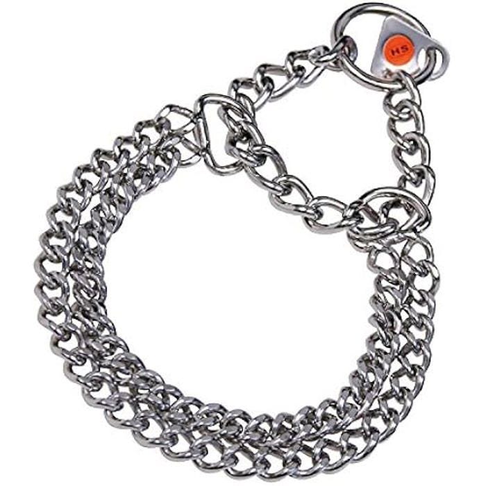 Collier - HERM SPRENGER - Modèle à 2 mm - Acier inoxydable - Pour chiens jusqu'à 40 kg - Multicolore