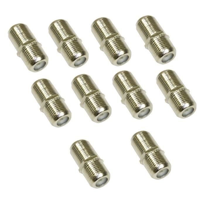 10x connecteurs raccord fiche F