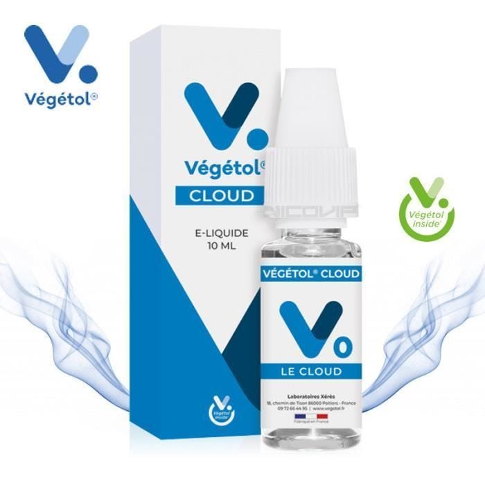 Pack 5 E-liquides Vegetol Le Cloud Cloud - 12mg