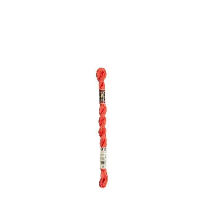 Fil - DMC - Coton Perlé Médium N5 - Couleur 351 - 100% coton - 15 mètres
