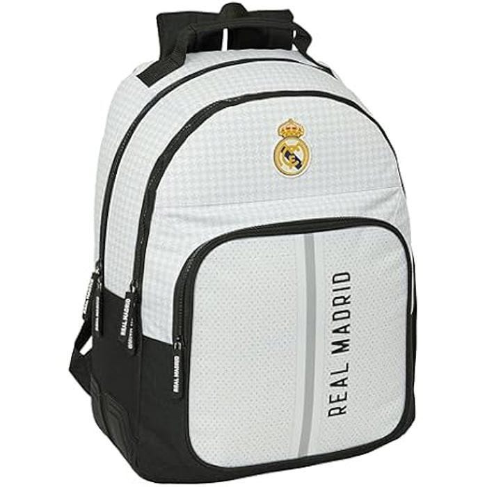 Safta Real Madrid 1ère équipe 24/25 - Sac à dos scolaire pour enfants, idéal pour enfants de différents âges, confortable et