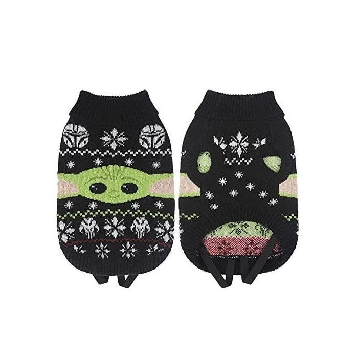 Pull pour Chien - CERDá - THE MANDALORIAN - Tricot léger - Élastique - Motif Baby Yoda