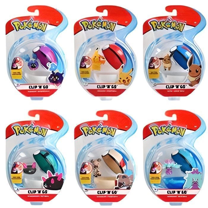 Pokémon-Pokéball Clip et sa figurine 5 cm