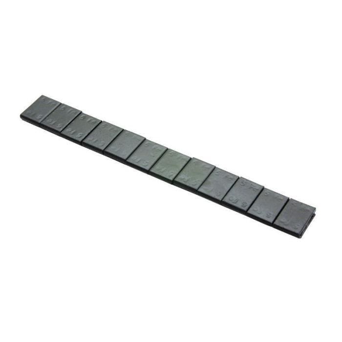 Masse d'équilibrage - Tip Top - Adhesif - 100 barrette - 12 x 5g - Noir