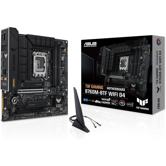 Carte mère ASUS TUF GAMING B760M-BTF WIFI D4 - Socket LGA1200 - AMD B550 - DDR4 SDRAM - Micro ATX