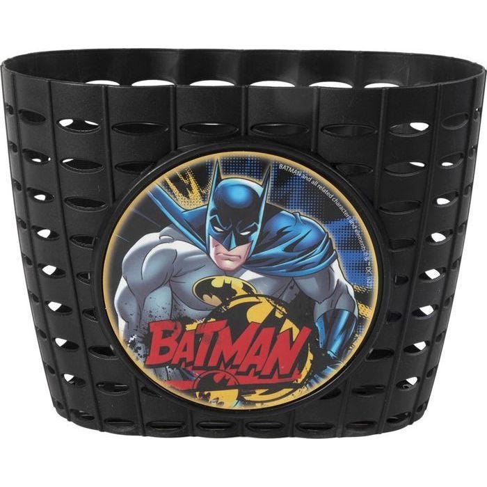 Panier de rangement - DC COMICS - Batman - Noir/Jaune - 14x12x20 cm - Attaches fournies