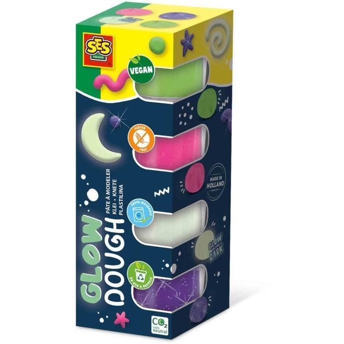 Pâte à modeler Feel good - Brillant (4x90gr) - SES CREATIVE