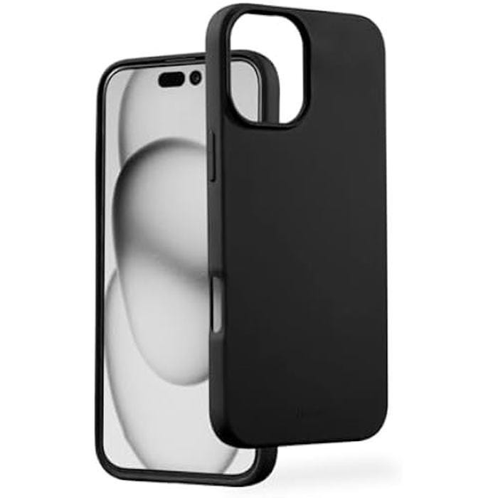 Coque - HAMA - iPhone 16 Plus - Housse Anti-poussière - Etui Soft Touch - Compatible MagSafe - Noir