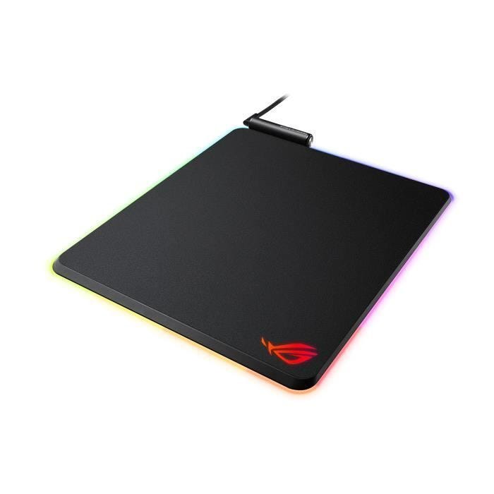 Tapis de souris gaming ASUS - ROG BALTEUS - Noir - 37 cm x 32 cm - USB 2.0 - Aura Sync RGB