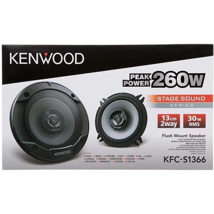 KENWOOD Enceintes 13 cm - KFC-S1366