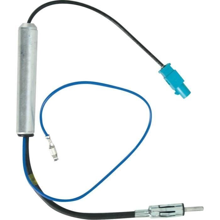 Adaptateur antenne - VW - Golf MK5 - Universel - Pour radio amplificateur - Bleu